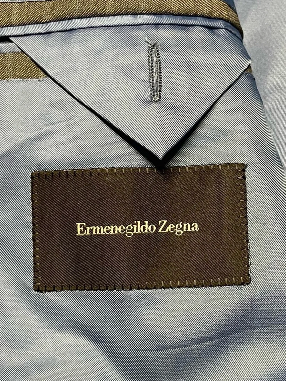 Ermenegildo Zegna Blazer Men Gray Pinstripe 2-Button Made in Italy Size 40S